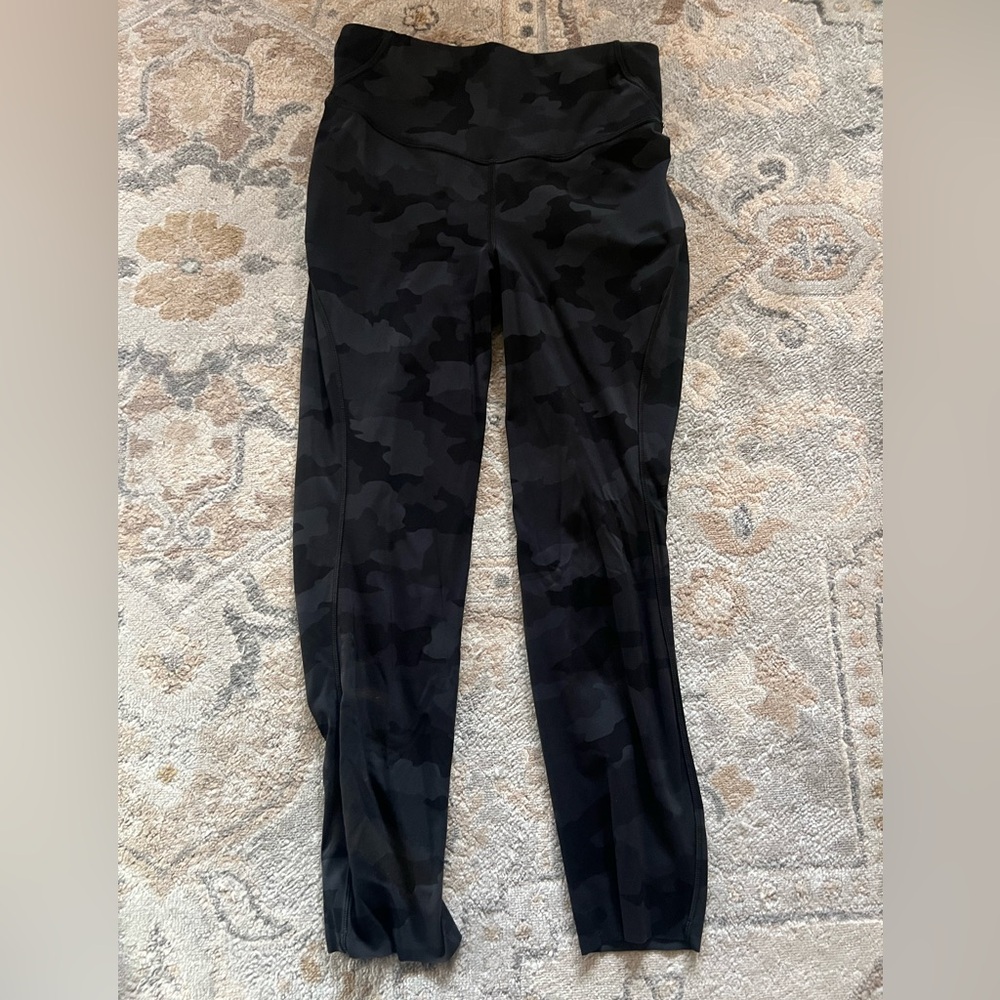 Lululemon Athletica Black Camouflage Leggings